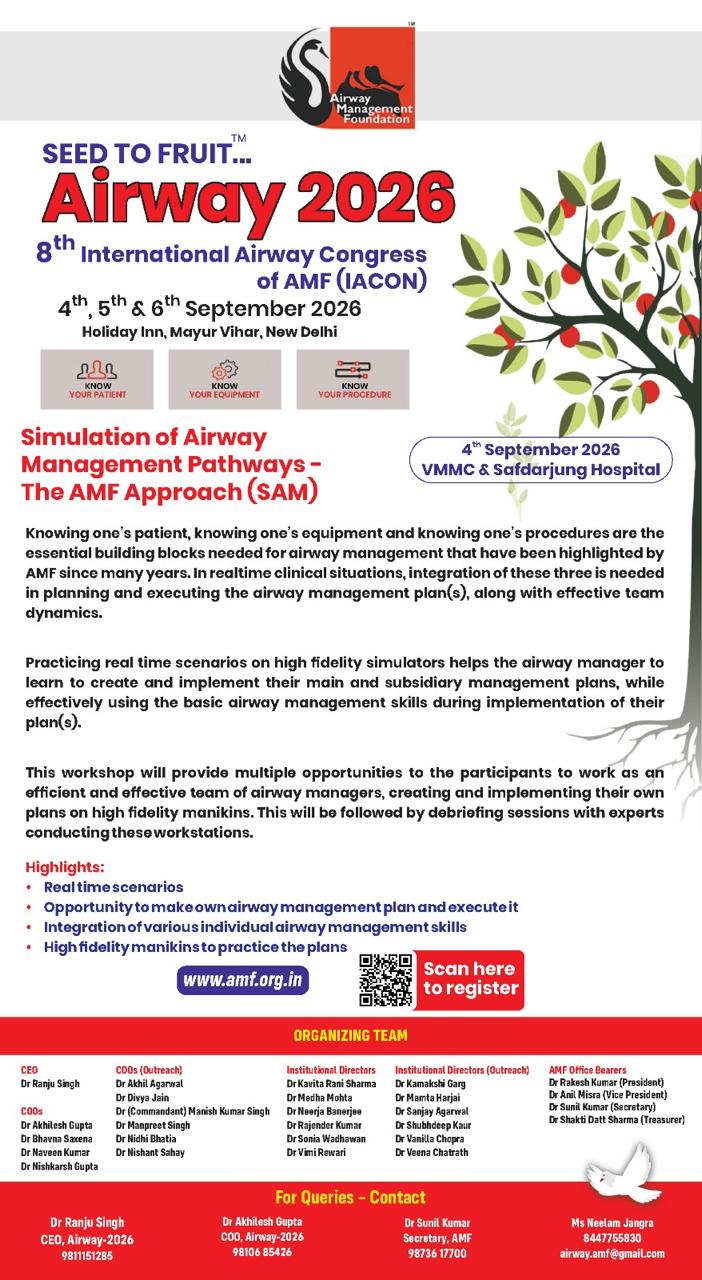 Simulation of Airway Management Pathways - The AMF Approach (SAM)