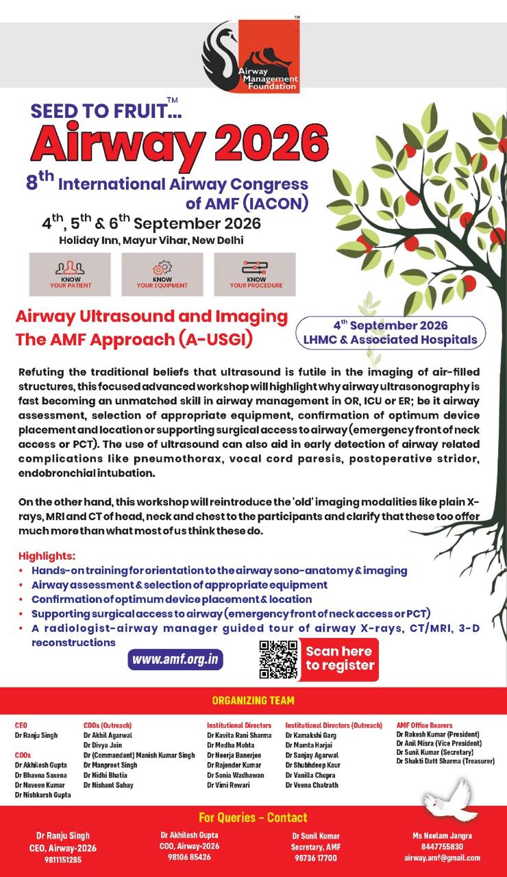 Airway Ultrasound and Imaging The AMF Approach (A-USGI)