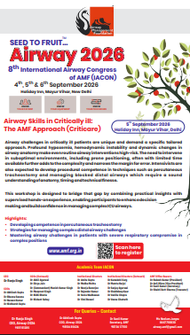 Airway Skills in Critically ill: The AMF Approach (Criticare)