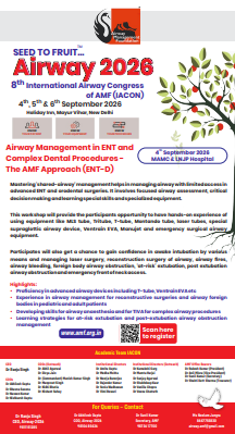 Airway Management in ENT and Complex Dental Procedures - The AMF Approach (ENT-D)