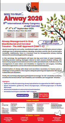 Airway Management in Oral, Maxillofacial and Cervical Trauma - The AMF Approach (OMFT-C)